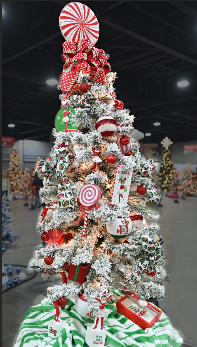 People's Choice - Small Tree<br>“Elves Peppermint Party” by Tamecia Townsend